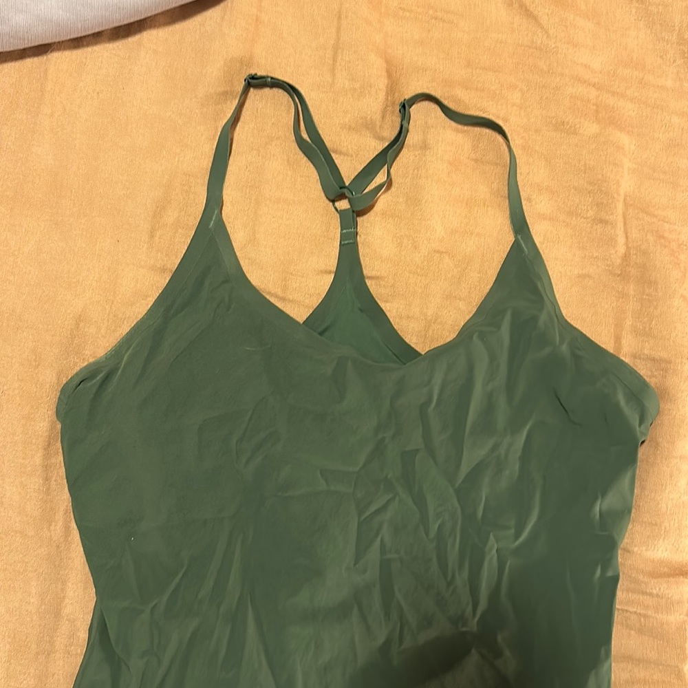 Green outdoor voices exercise dress